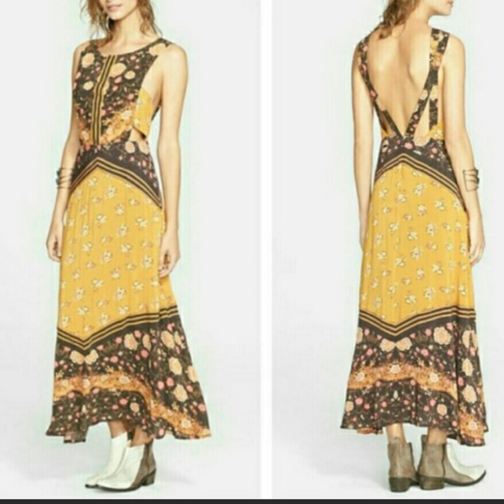 Sunrise Oblivion Dress in Antique Gold Combo
Free People